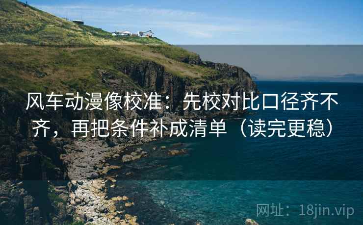 风车动漫像校准：先校对比口径齐不齐，再把条件补成清单（读完更稳）  第2张